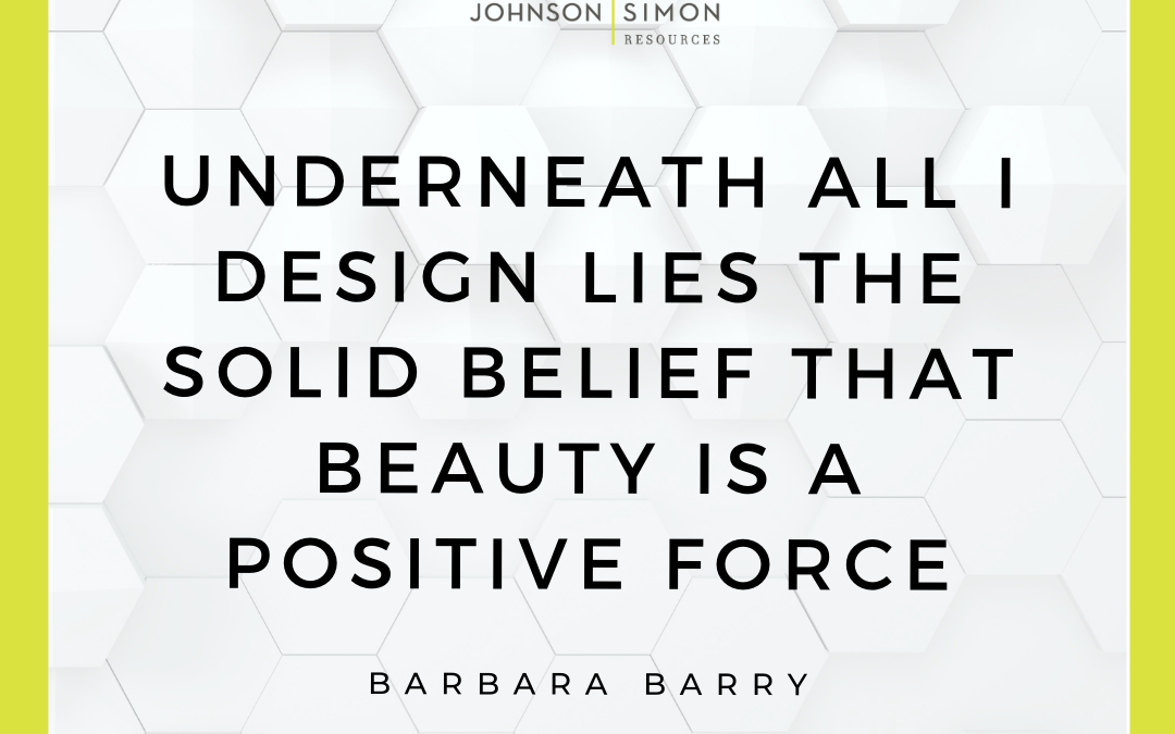 Good design is beauty as a positive force